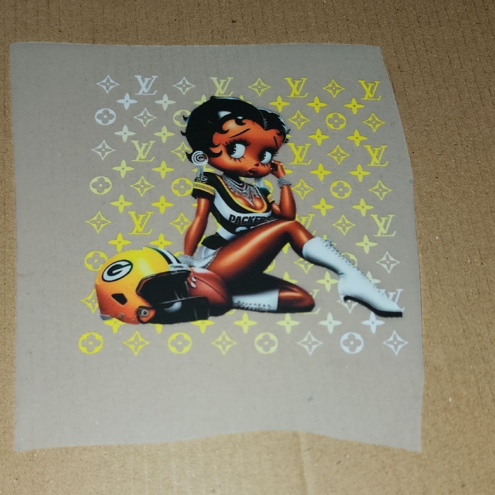 Betty Boop Packers Graphic Patch